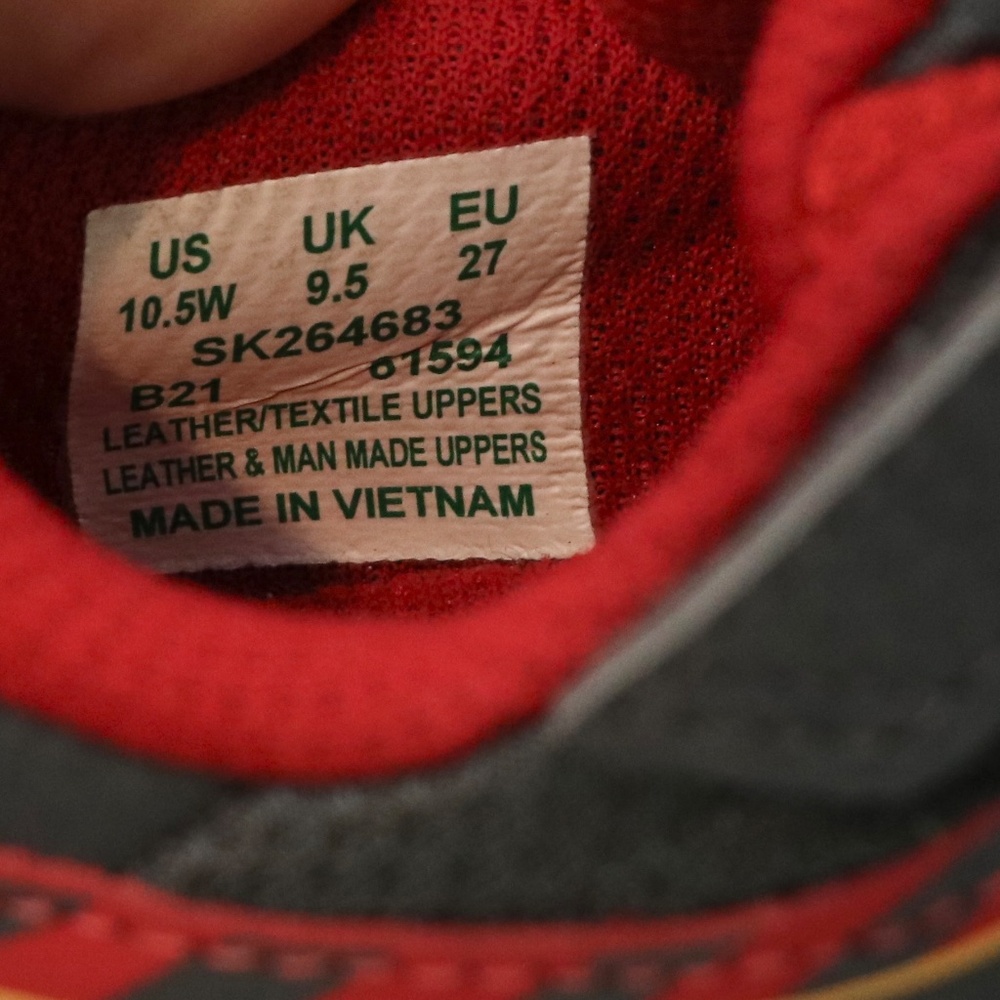 [NWOB] Saucony Kids Velocer A/C Sneaker Red 10.5 WIDE NEW - Picture 7 of 8